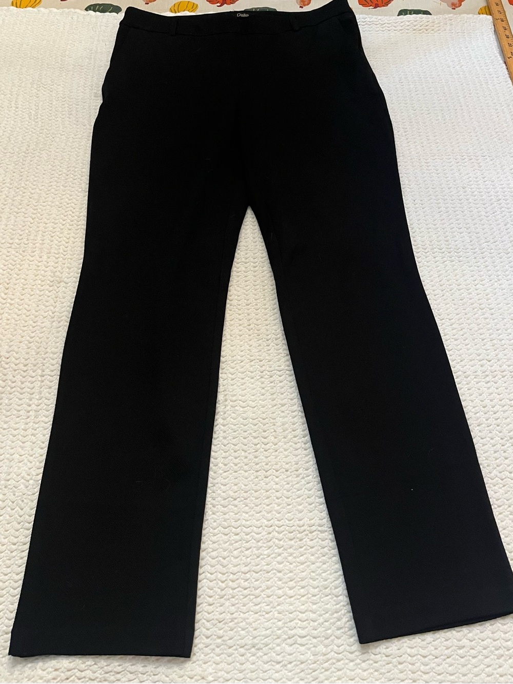 Dalia Women’s Black Stretch Dress Pants Size Large L/G Bootcut Career Trousers